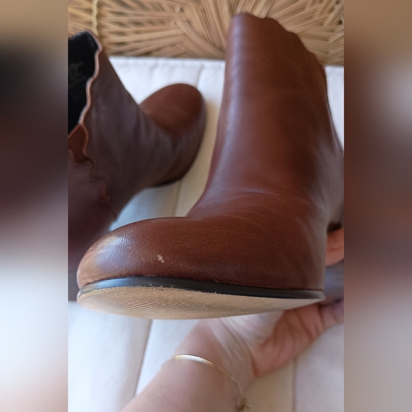 Lands' End Lands'end Women's Heeled Scallop Booties_8.5 - Picture 3 of 8